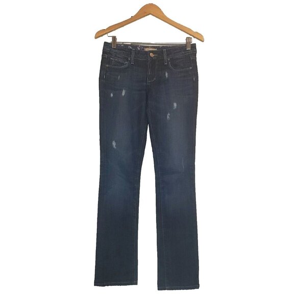 PAIGE Denim - Paige Jeans Women’s Size 25 Skyline Skinny Dark Wash Stretch Distressed Citycore
